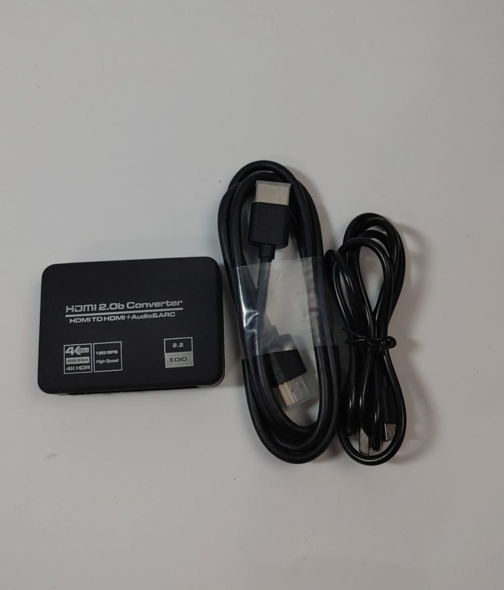 4K@60Hz HDMI 2.0b Audio Extractor Converter Adapter Splitter, HDMI ARC + Optical
